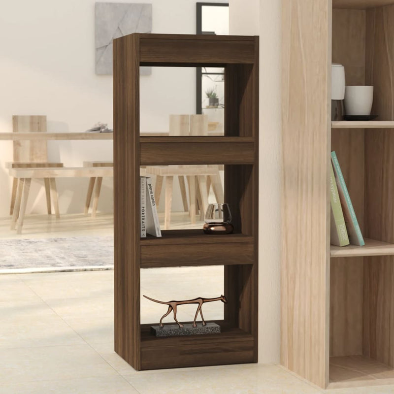 Boekenkast/kamerscherm 40x30x103 cm spaanplaat bruineikenkleur MeubelReus