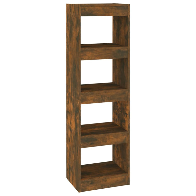 Boekenkast/kamerscherm 40x30x135 cm gerookt eikenkleurig MeubelReus