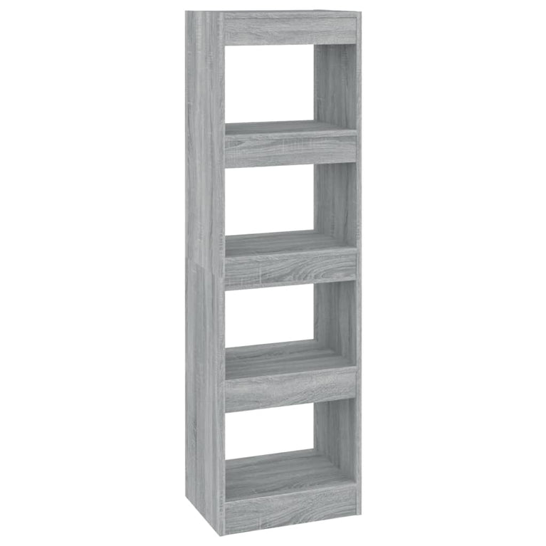 Boekenkast/kamerscherm 40x30x135 cm grijs sonoma eikenkleurig MeubelReus