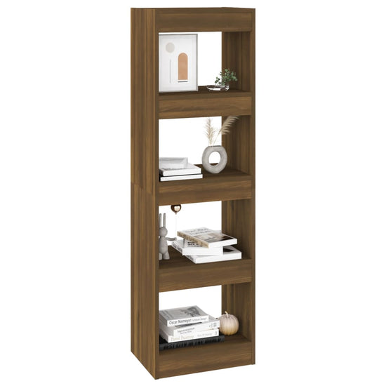 Boekenkast/kamerscherm 40x30x135 cm bruineikenkleurig MeubelReus