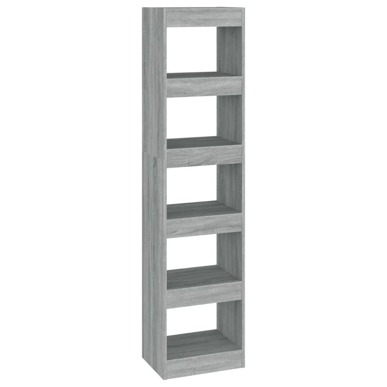Boekenkast/kamerscherm 40x30x166 cm grijs sonoma eikenkleurig MeubelReus
