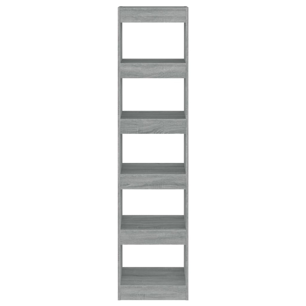 Boekenkast/kamerscherm 40x30x166 cm grijs sonoma eikenkleurig MeubelReus