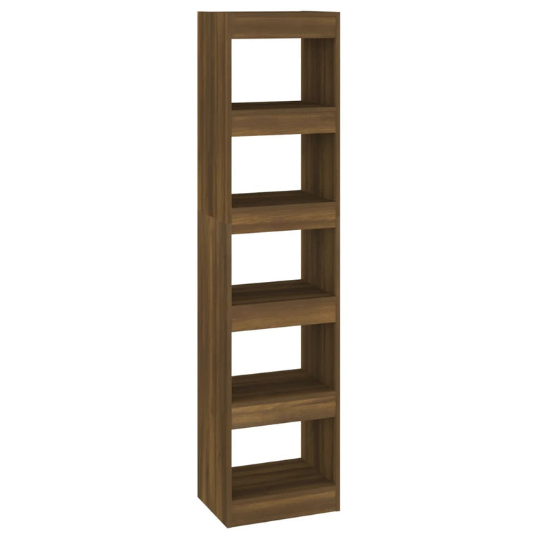 Boekenkast/kamerscherm 40x30x166 cm bruineikenkleurig MeubelReus