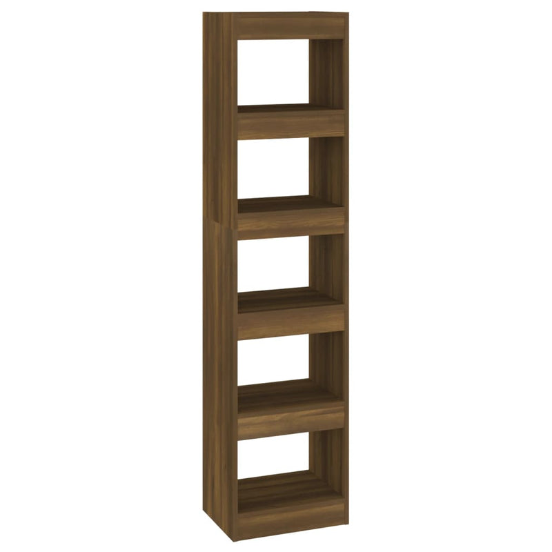 Boekenkast/kamerscherm 40x30x166 cm bruineikenkleurig MeubelReus