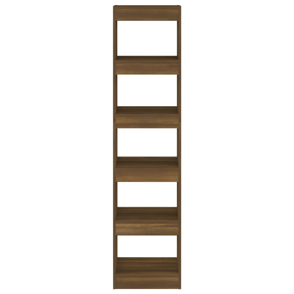 Boekenkast/kamerscherm 40x30x166 cm bruineikenkleurig MeubelReus