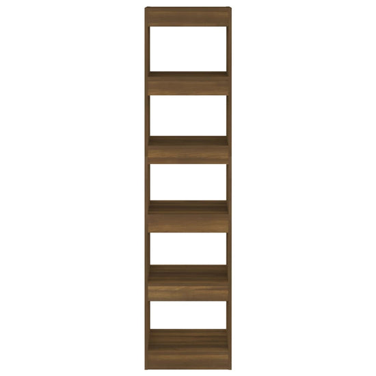 Boekenkast/kamerscherm 40x30x166 cm bruineikenkleurig MeubelReus