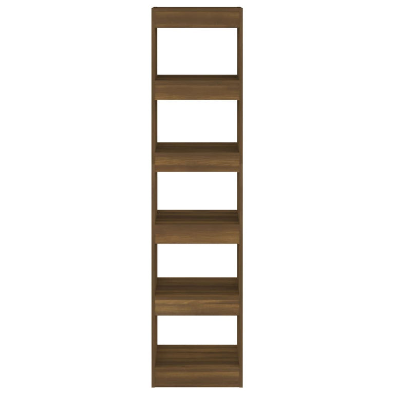 Boekenkast/kamerscherm 40x30x166 cm bruineikenkleurig MeubelReus