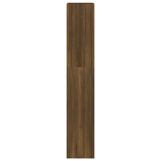 Boekenkast/kamerscherm 40x30x166 cm bruineikenkleurig MeubelReus