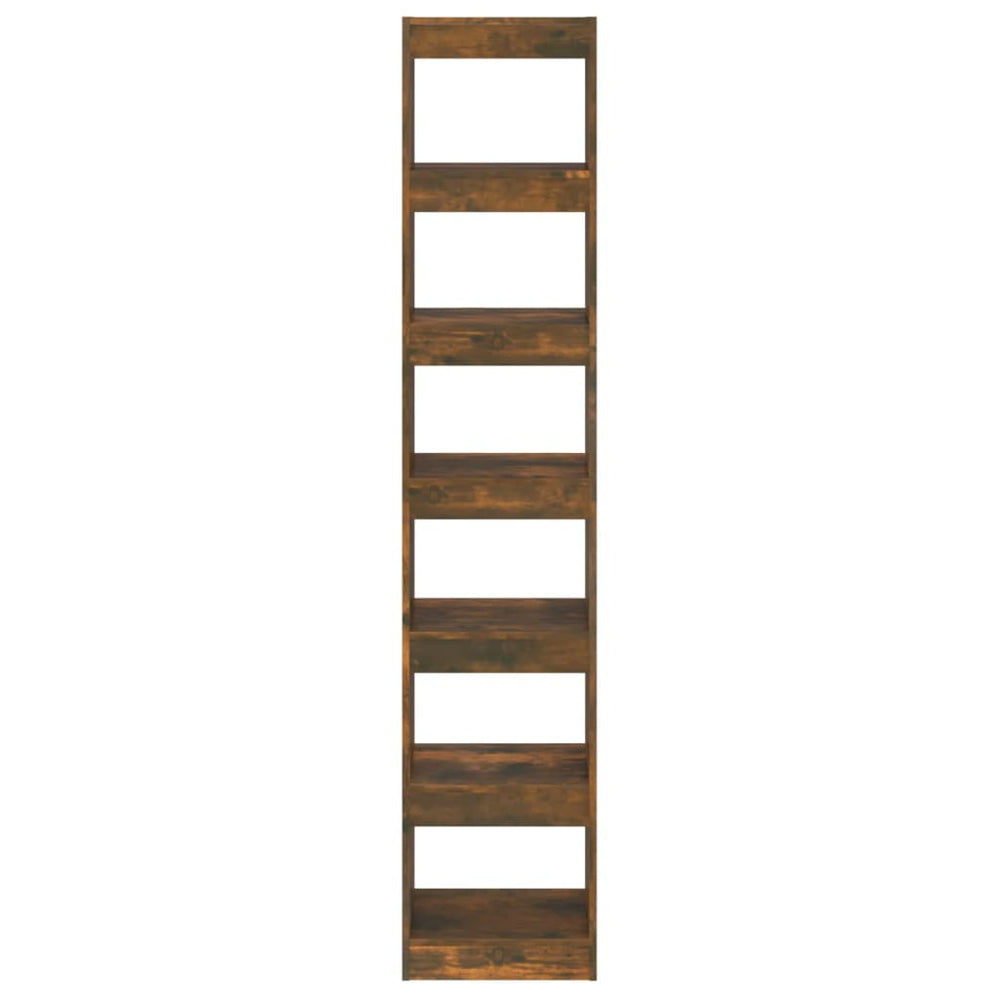 Boekenkast/kamerscherm 40x30x198 cm gerookt eikenkleurig MeubelReus