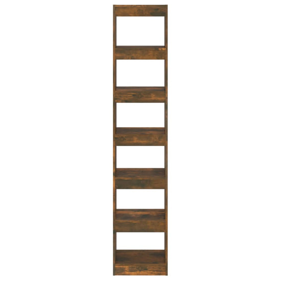 Boekenkast/kamerscherm 40x30x198 cm gerookt eikenkleurig MeubelReus