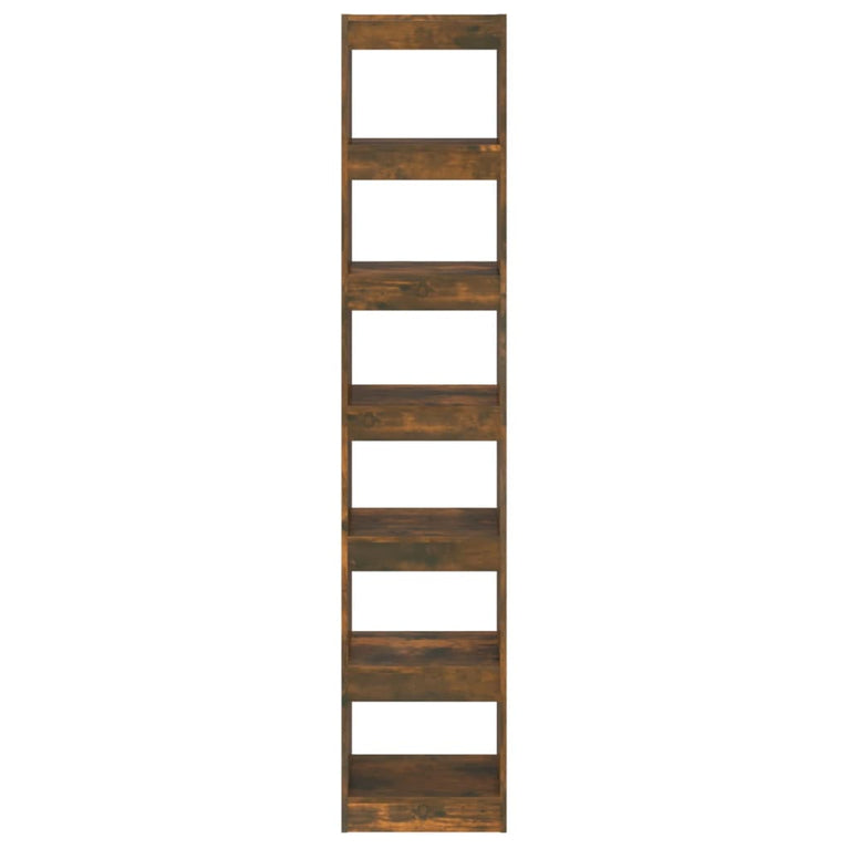 Boekenkast/kamerscherm 40x30x198 cm gerookt eikenkleurig MeubelReus