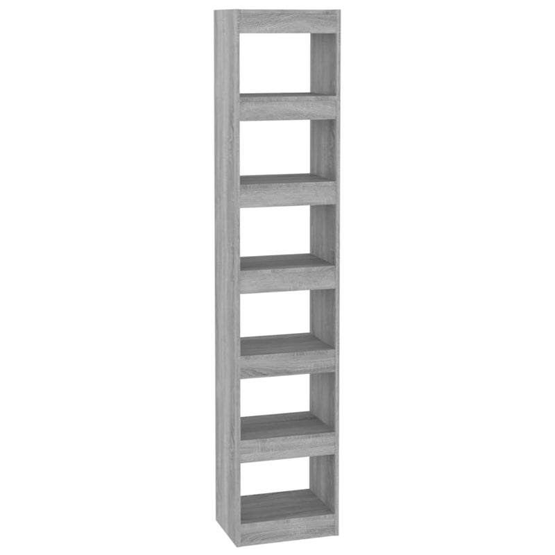 Boekenkast/kamerscherm 40x30x198 cm grijs sonoma eikenkleurig MeubelReus