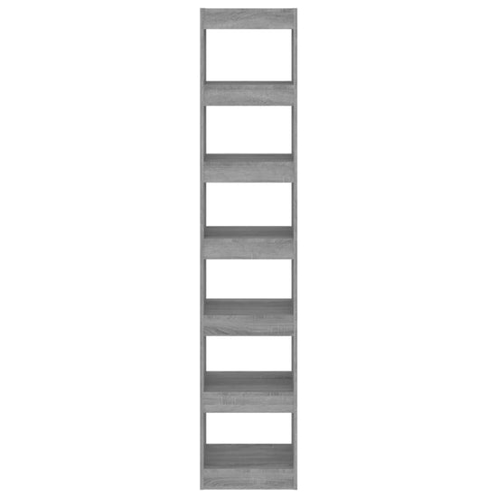 Boekenkast/kamerscherm 40x30x198 cm grijs sonoma eikenkleurig MeubelReus