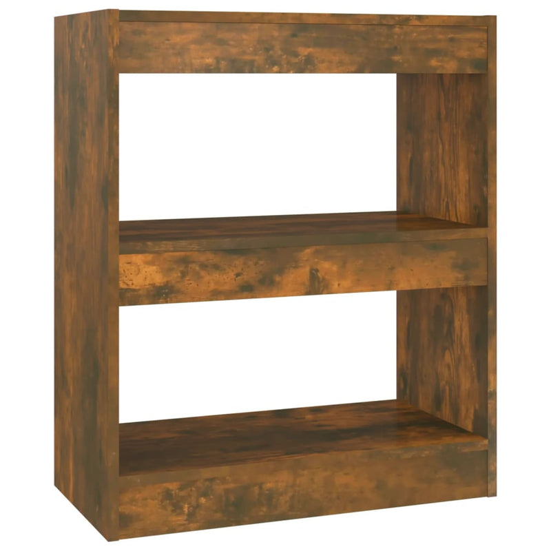Boekenkast/kamerscherm 60x30x72 cm gerookt eikenkleurig MeubelReus