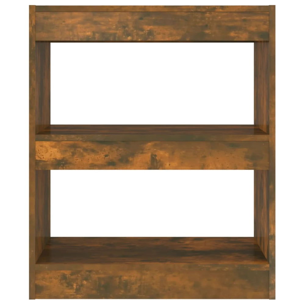 Boekenkast/kamerscherm 60x30x72 cm gerookt eikenkleurig MeubelReus