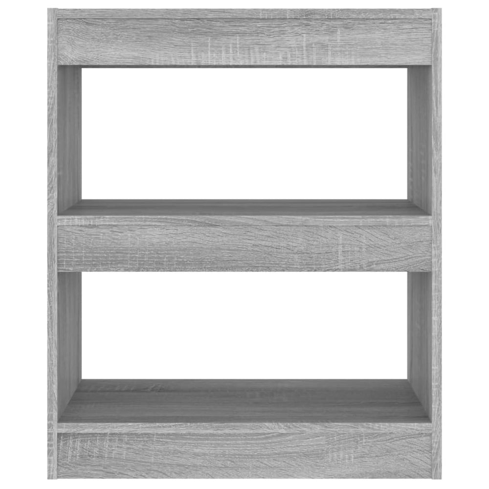 Boekenkast/kamerscherm 60x30x72 cm grijs sonoma eikenkleurig MeubelReus