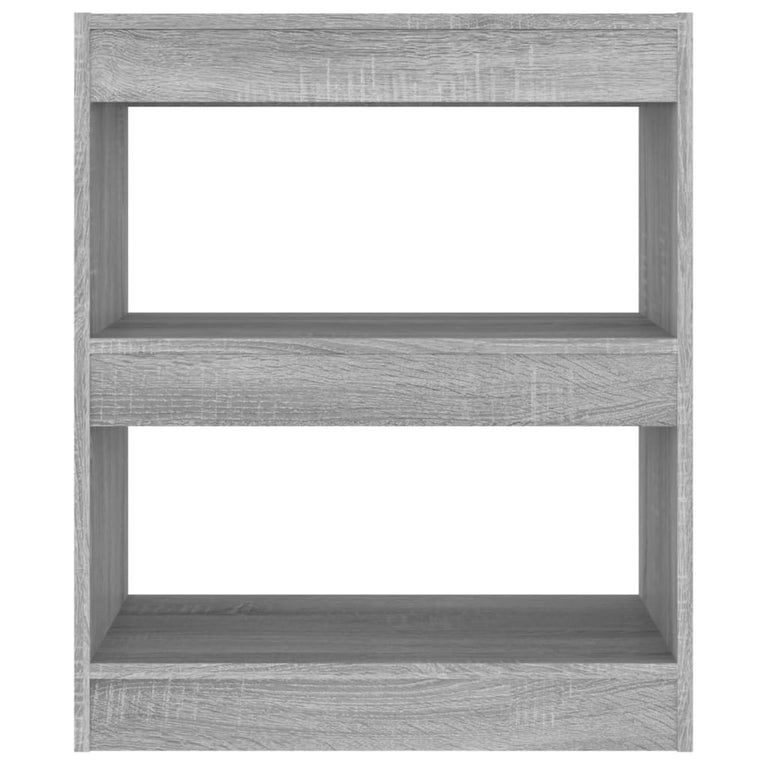 Boekenkast/kamerscherm 60x30x72 cm grijs sonoma eikenkleurig MeubelReus
