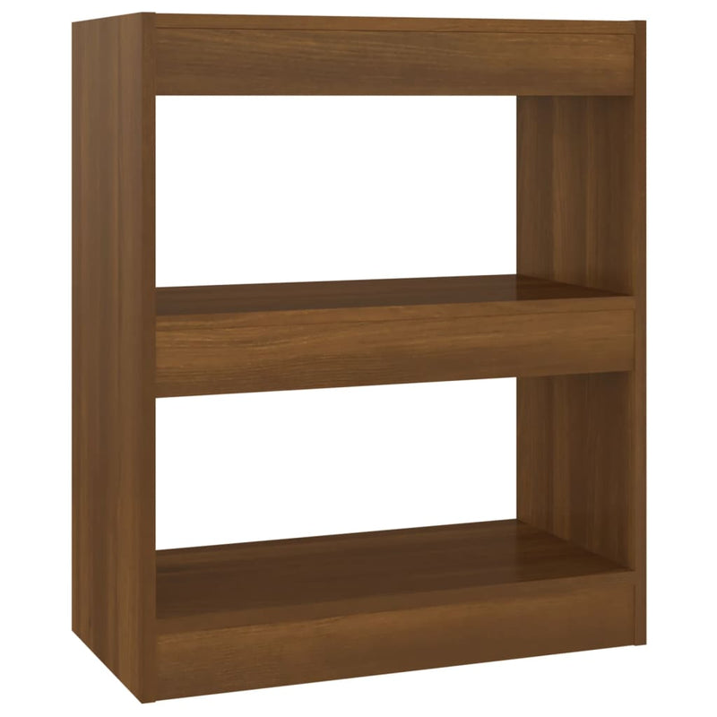 Boekenkast/kamerscherm 60x30x72 cm bruineikenkleurig MeubelReus