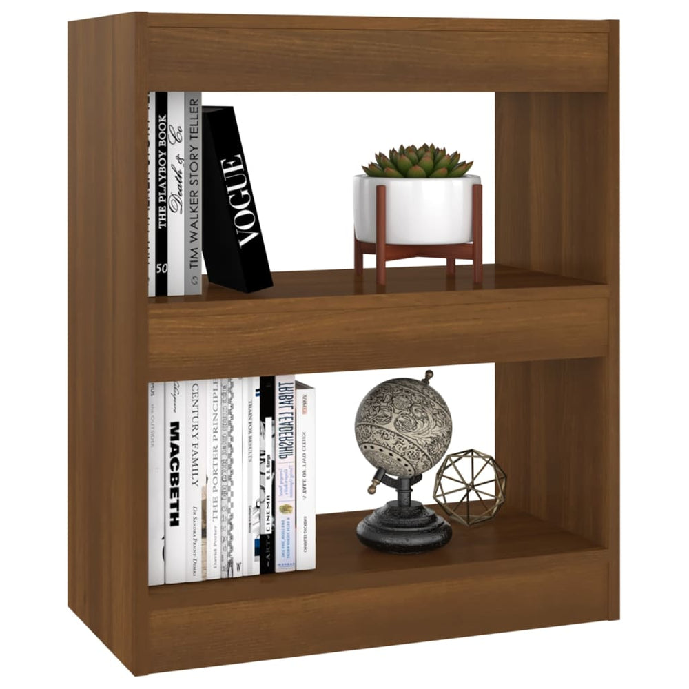 Boekenkast/kamerscherm 60x30x72 cm bruineikenkleurig MeubelReus