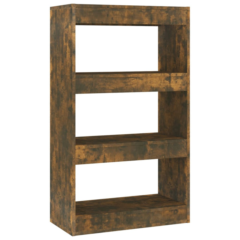 Boekenkast/kamerscherm 60x30x103 cm spaanplaat gerookt eiken MeubelReus