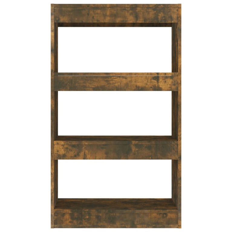 Boekenkast/kamerscherm 60x30x103 cm spaanplaat gerookt eiken MeubelReus