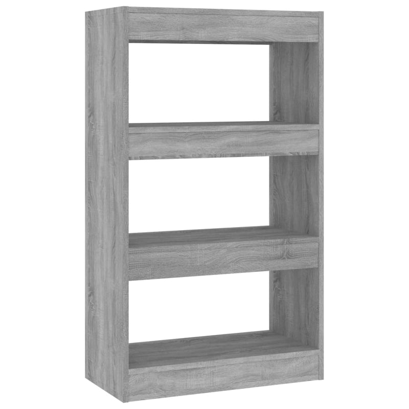 Boekenkast/kamerscherm 60x30x103 cm spaanplaat grijs sonoma MeubelReus
