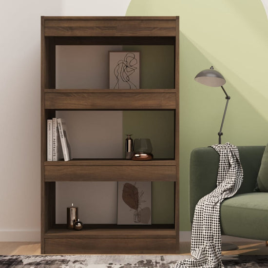 Boekenkast/kamerscherm 60x30x103 cm bruineikenkleurig MeubelReus