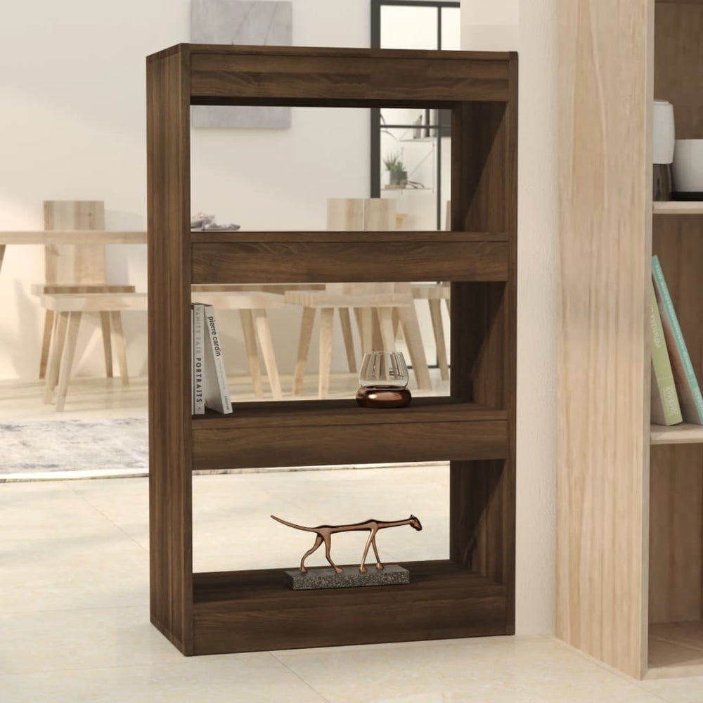 Boekenkast/kamerscherm 60x30x103 cm bruineikenkleurig MeubelReus