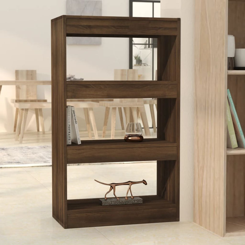 Boekenkast/kamerscherm 60x30x103 cm bruineikenkleurig MeubelReus