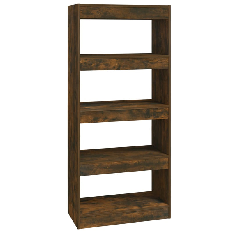 Boekenkast/kamerscherm 60x30x135 cm bewerkt hout gerookt eiken MeubelReus