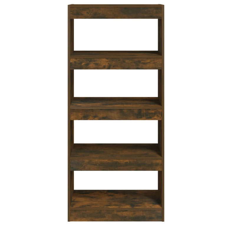 Boekenkast/kamerscherm 60x30x135 cm bewerkt hout gerookt eiken MeubelReus