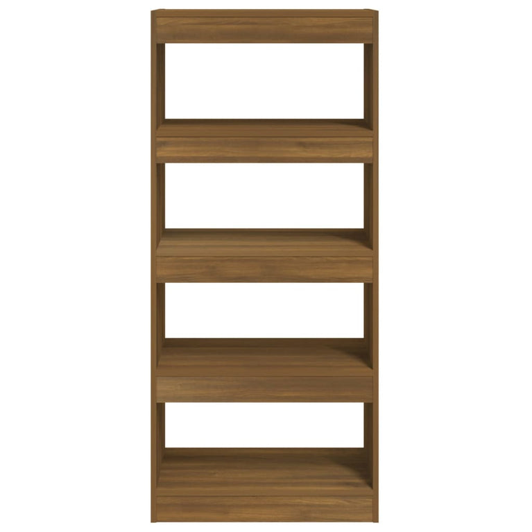 Boekenkast/kamerscherm 60x30x135 cm bewerkt hout bruineiken MeubelReus