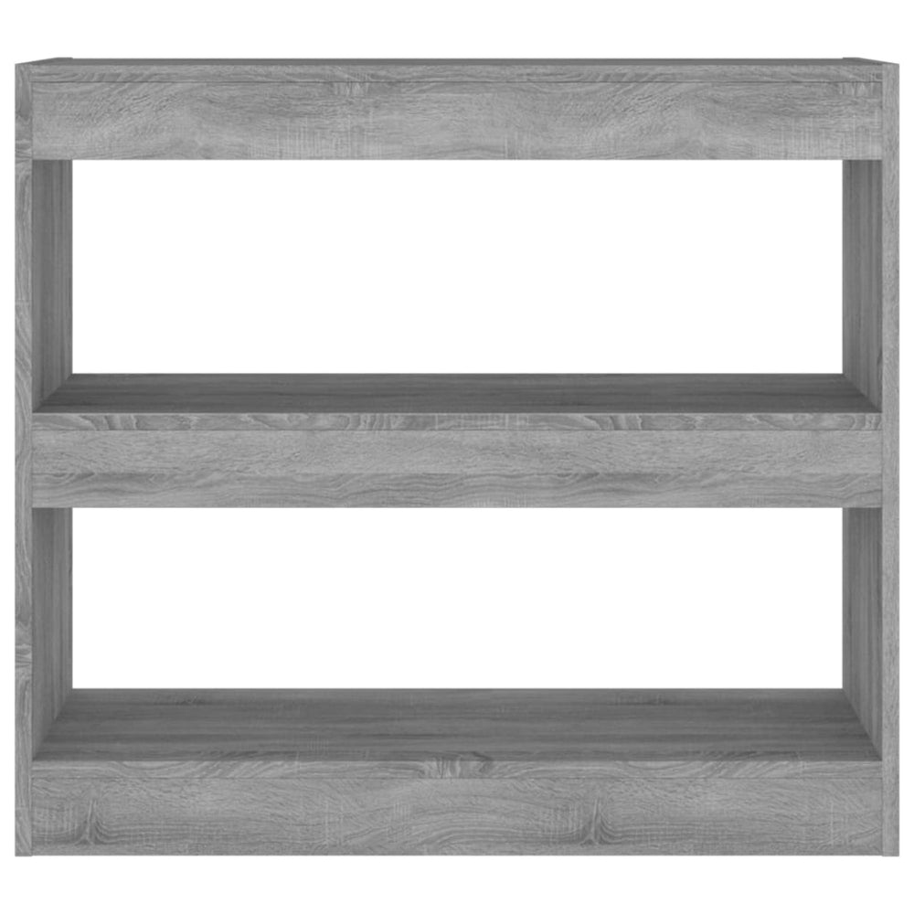 Boekenkast/kamerscherm 80x30x72 cm grijs sonoma eikenkleurig MeubelReus