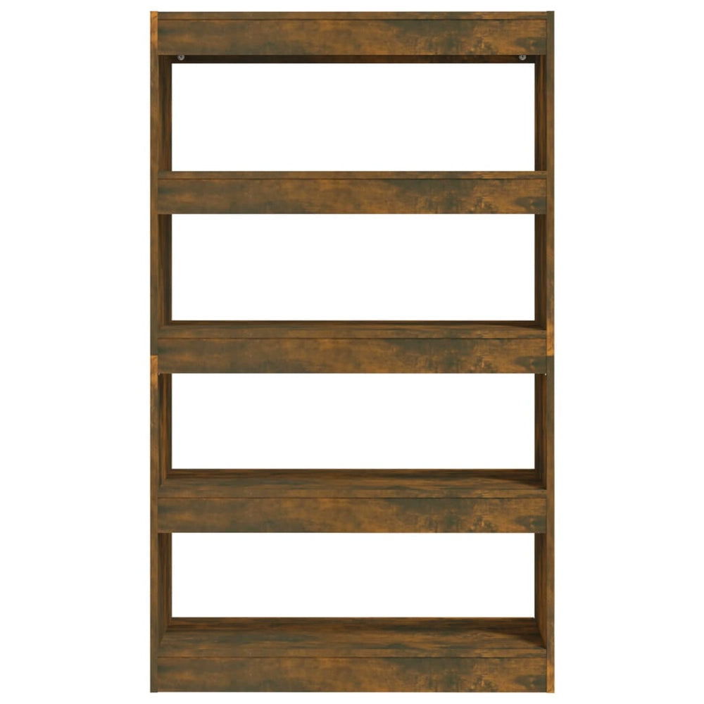 Boekenkast/kamerscherm 80x30x135 cm spaanplaat gerookt eiken MeubelReus
