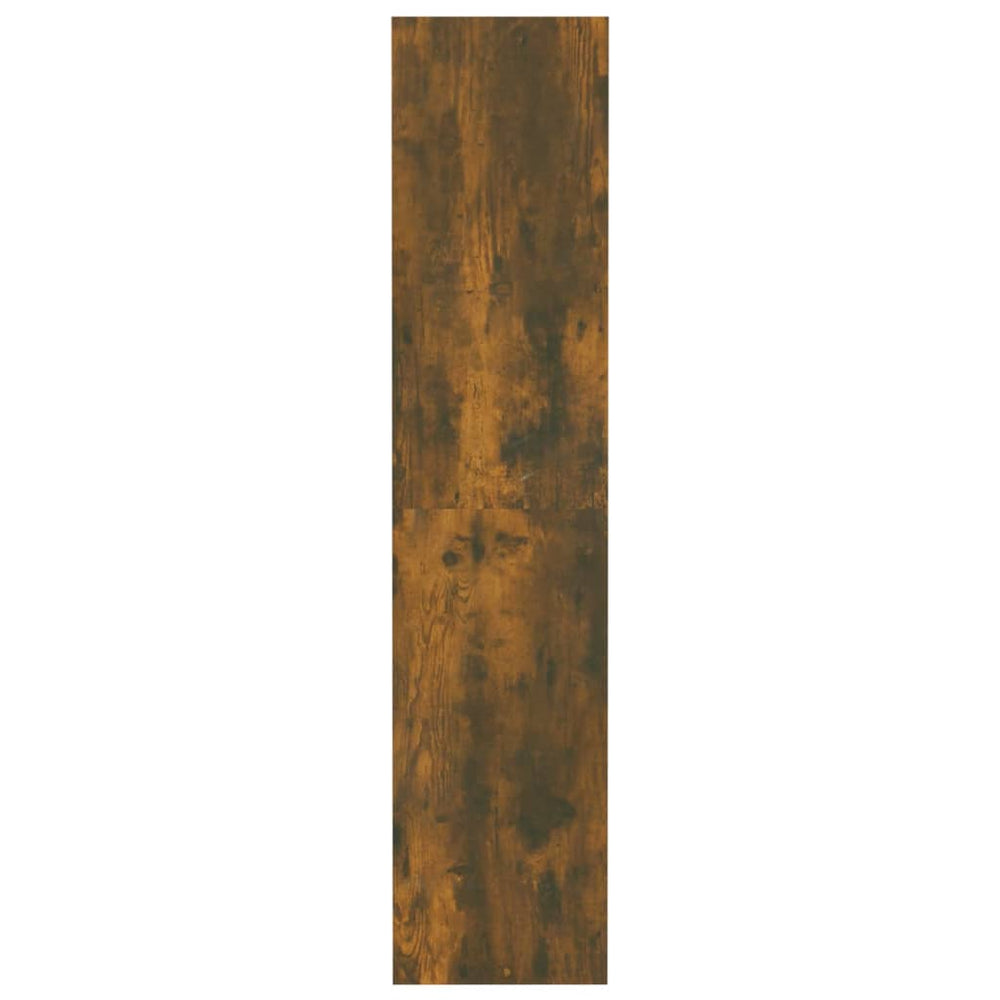 Boekenkast/kamerscherm 80x30x135 cm spaanplaat gerookt eiken MeubelReus