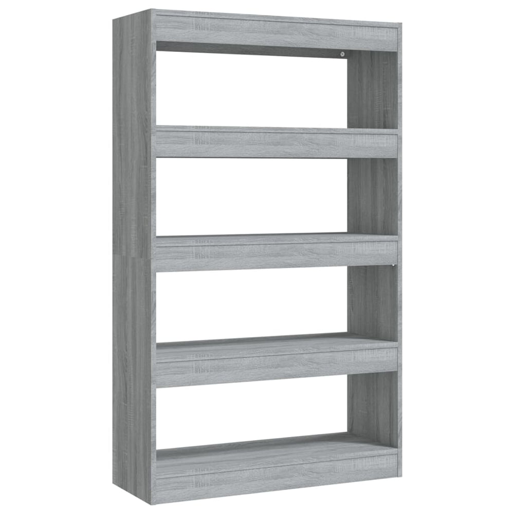Boekenkast/kamerscherm 80x30x135 cm spaanplaat grijs sonoma MeubelReus