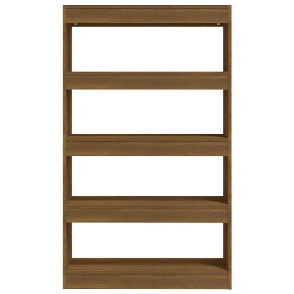 Boekenkast/kamerscherm 80x30x135 cm spaanplaat bruineikenkleur MeubelReus