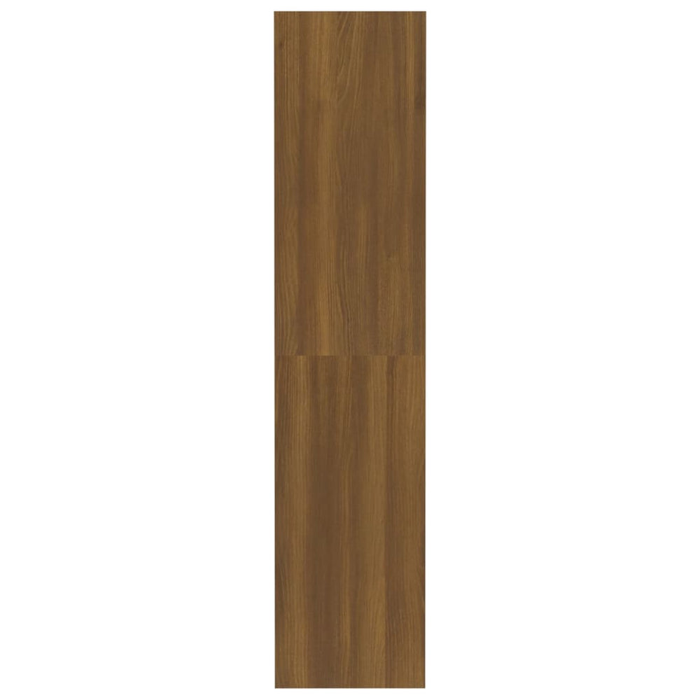Boekenkast/kamerscherm 80x30x135 cm spaanplaat bruineikenkleur MeubelReus
