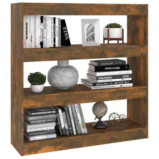 Boekenkast/kamerscherm 100x30x103 cm gerookt eikenkleurig MeubelReus