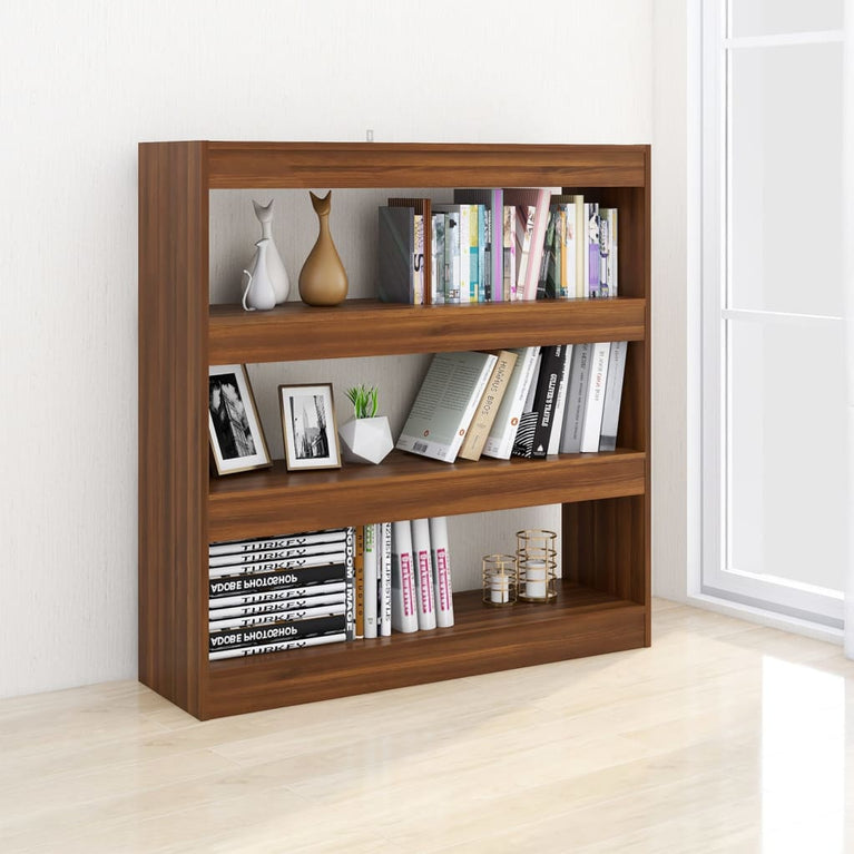 Boekenkast/kamerscherm 100x30x103 cm bruineikenkleurig MeubelReus