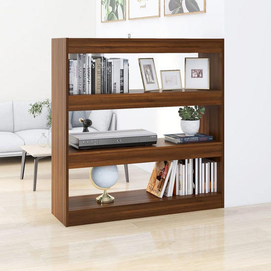 Boekenkast/kamerscherm 100x30x103 cm bruineikenkleurig MeubelReus