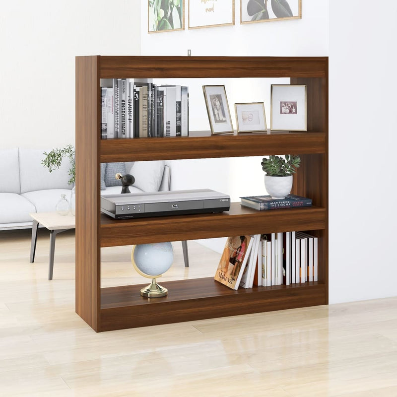 Boekenkast/kamerscherm 100x30x103 cm bruineikenkleurig MeubelReus