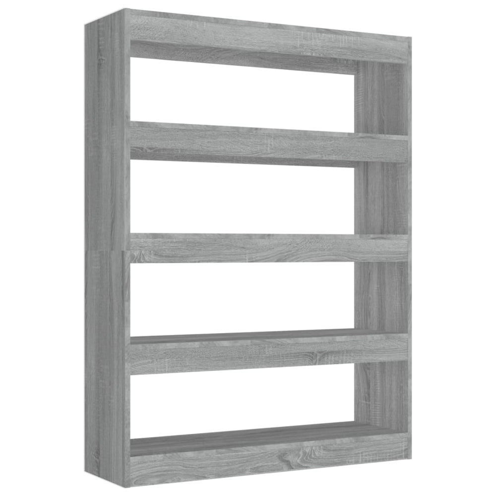 Boekenkast/kamerscherm 100x30x135 cm grijs sonoma eikenkleurig MeubelReus