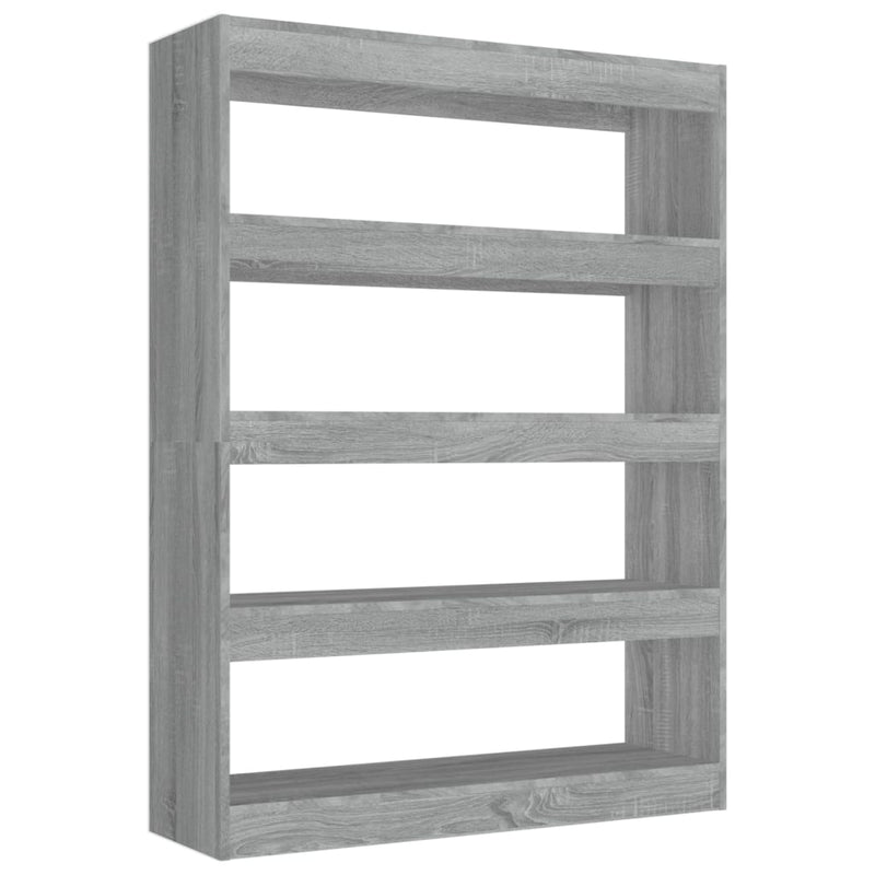 Boekenkast/kamerscherm 100x30x135 cm grijs sonoma eikenkleurig MeubelReus