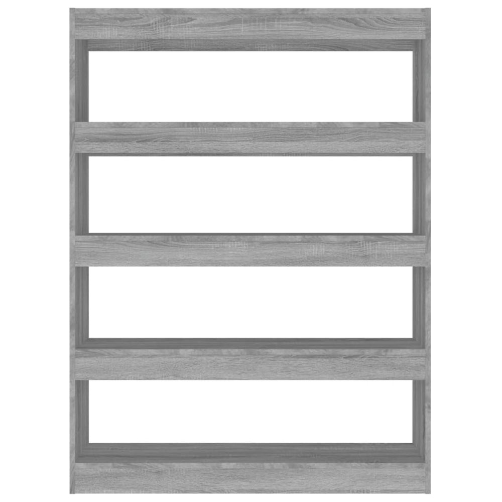 Boekenkast/kamerscherm 100x30x135 cm grijs sonoma eikenkleurig MeubelReus