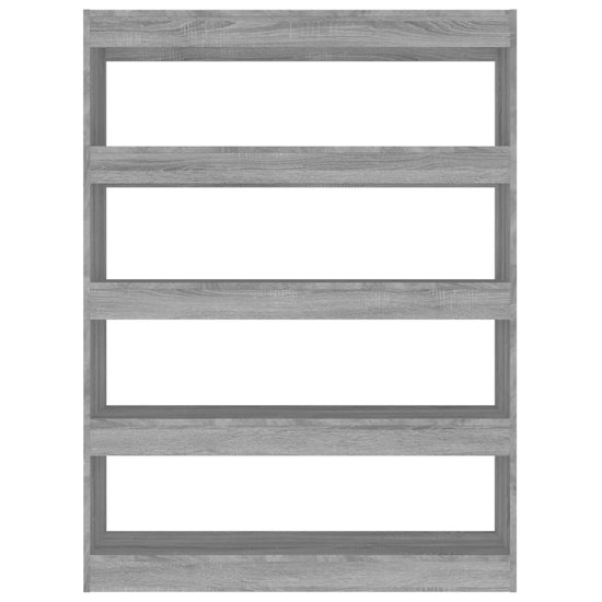 Boekenkast/kamerscherm 100x30x135 cm grijs sonoma eikenkleurig MeubelReus