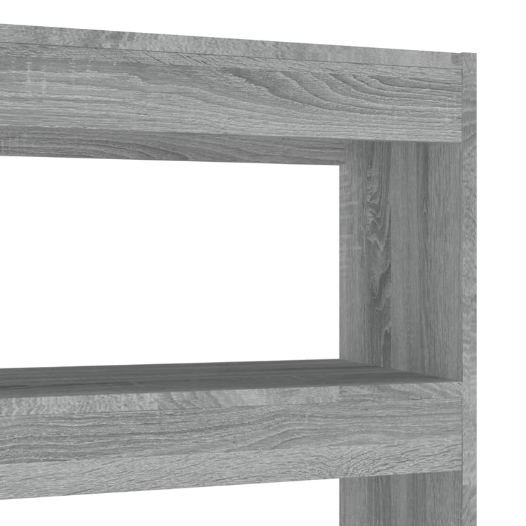 Boekenkast/kamerscherm 100x30x135 cm grijs sonoma eikenkleurig MeubelReus