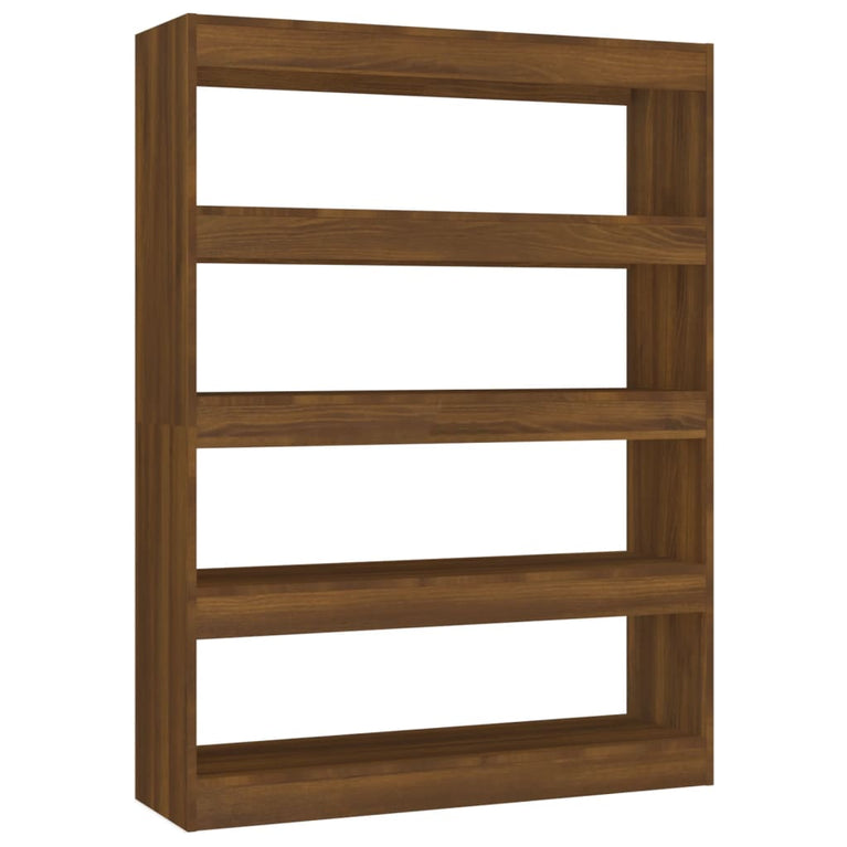 Boekenkast/kamerscherm 100x30x135 cm bruineikenkleurig MeubelReus