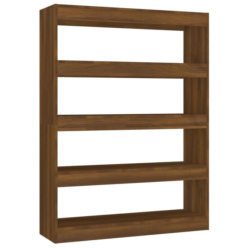 Boekenkast/kamerscherm 100x30x135 cm bruineikenkleurig MeubelReus