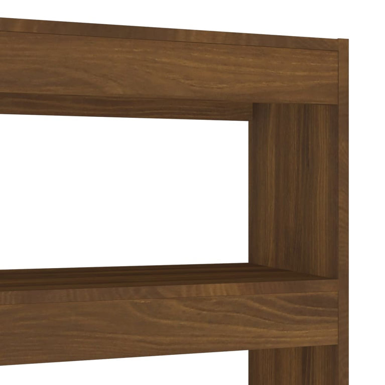 Boekenkast/kamerscherm 100x30x135 cm bruineikenkleurig MeubelReus